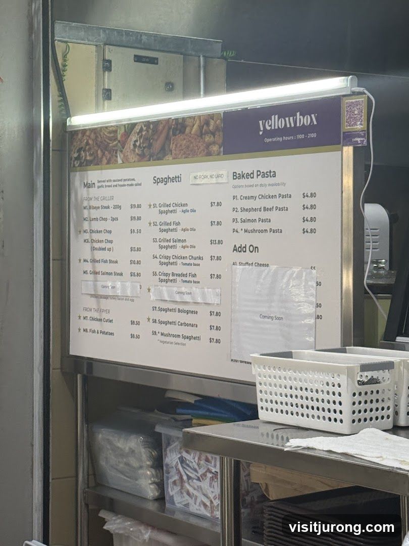 Yellowbox Menu