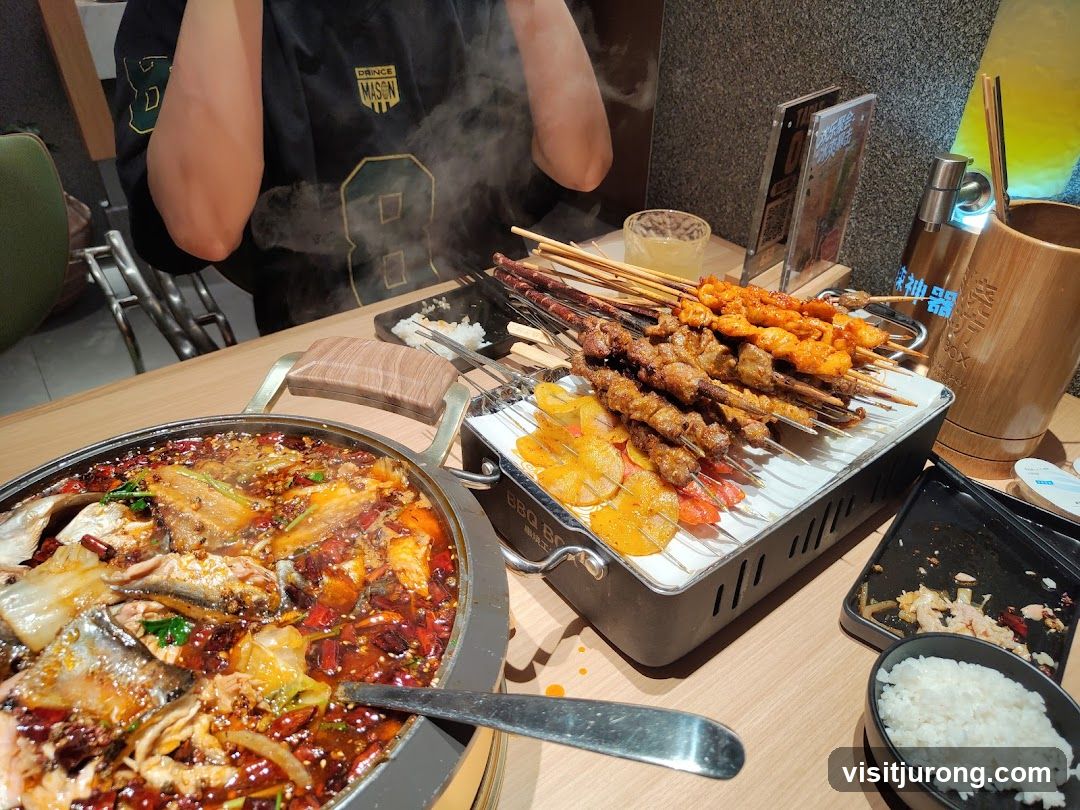 Spicy Fish Hot Pot and Skewers