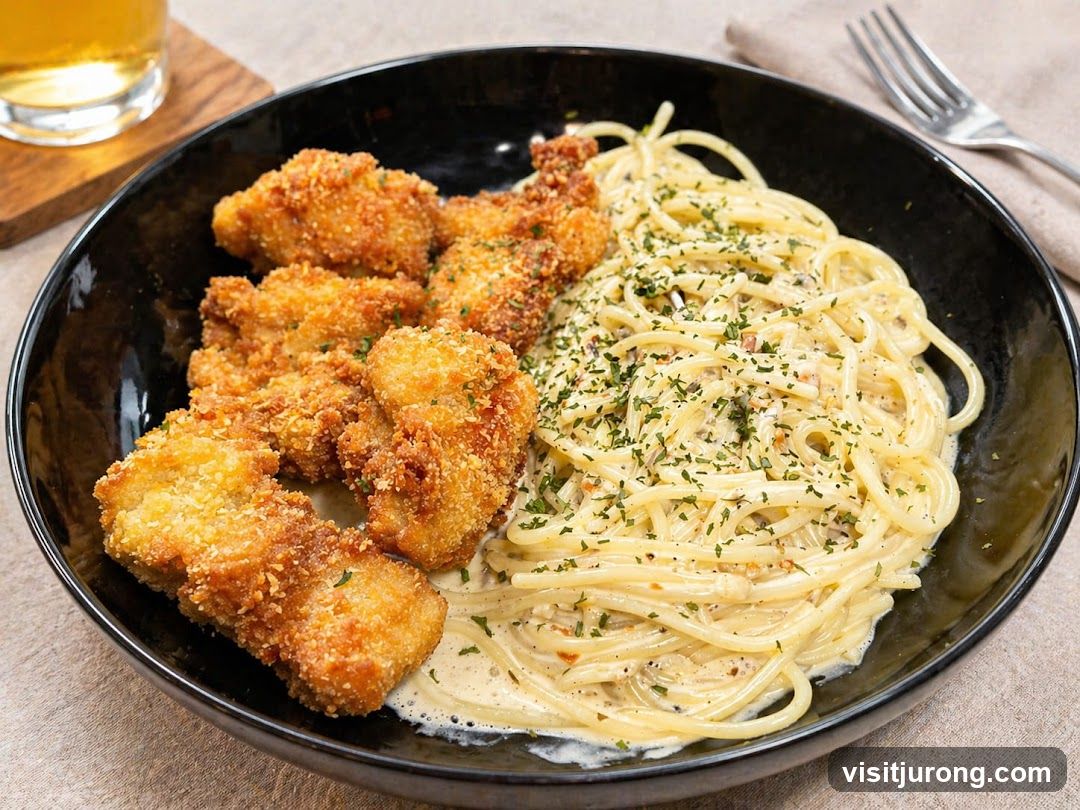 Fried Chicken and Spaghetti