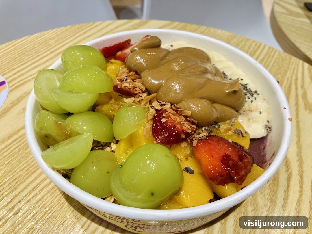 Acai Bowl with Fruit and Peanut Butter