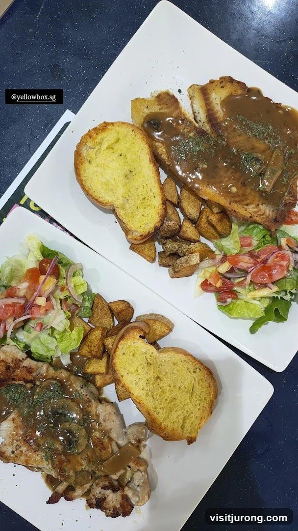 Two plates of food
