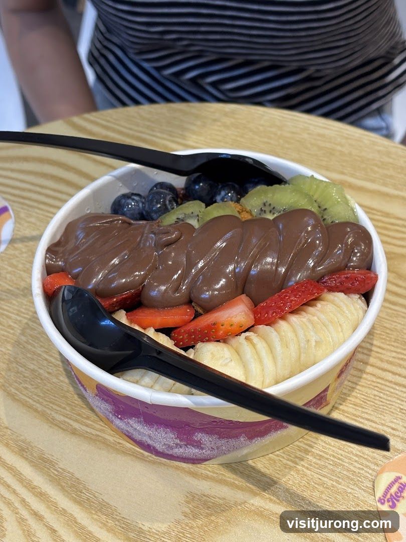 Acai Bowl with Fruit and Chocolate