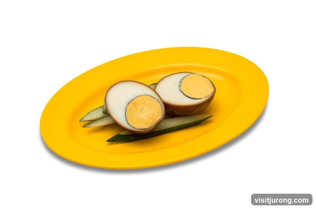 Hard-boiled eggs with cucumber slices