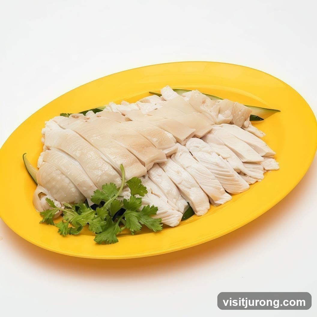 Sliced Chicken and Squid on a Yellow Plate