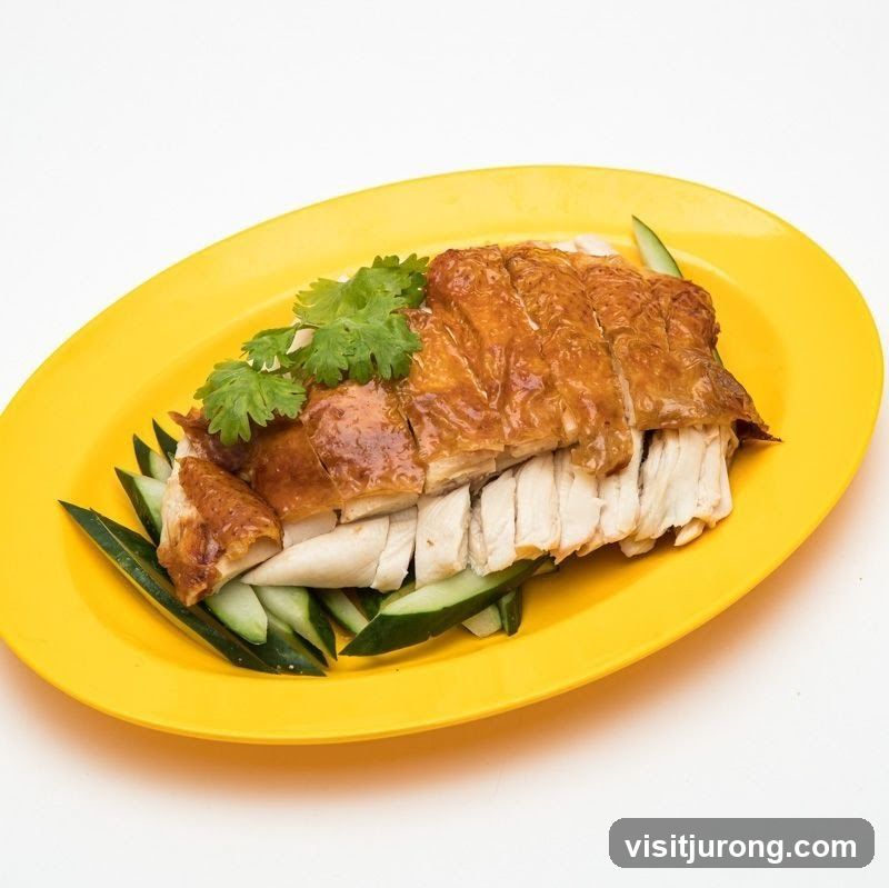 Roasted Chicken with Cucumber Slices