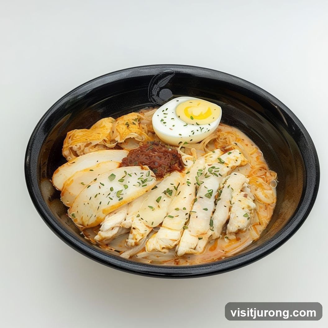 Laksa with Chicken and Egg