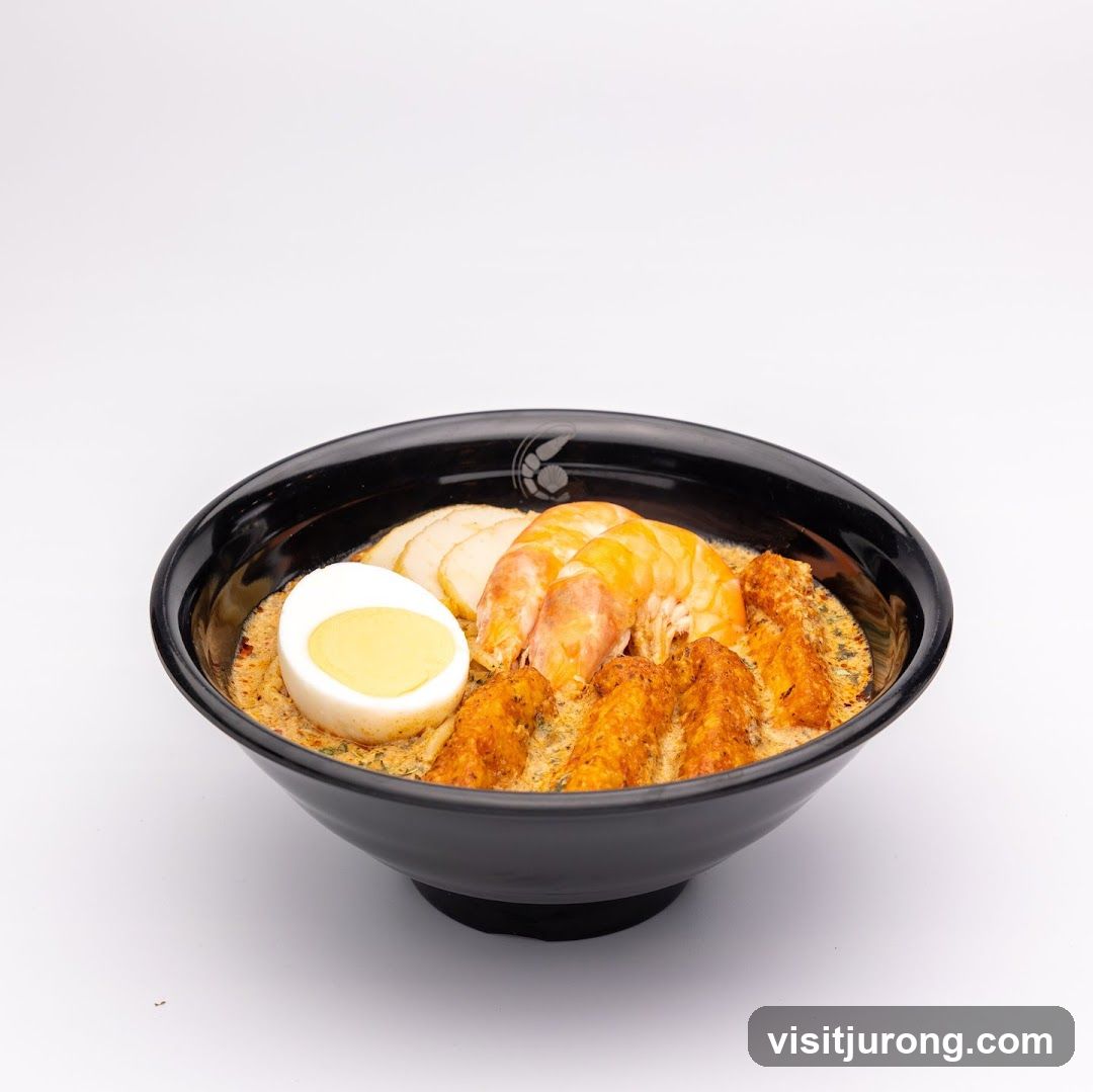 Laksa with Shrimp and Egg