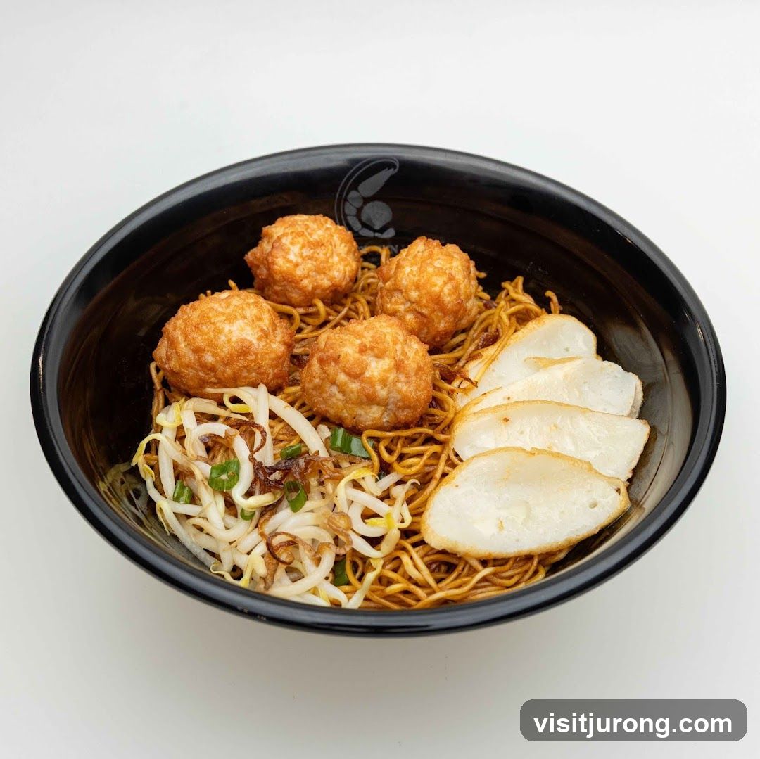 Noodles with Fish Balls and Fish Cakes