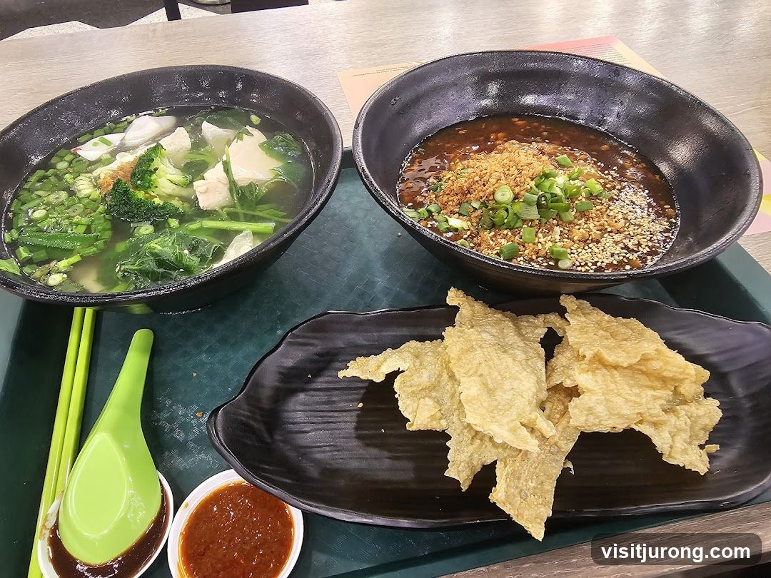 Asian Noodle Soup and Appetizer