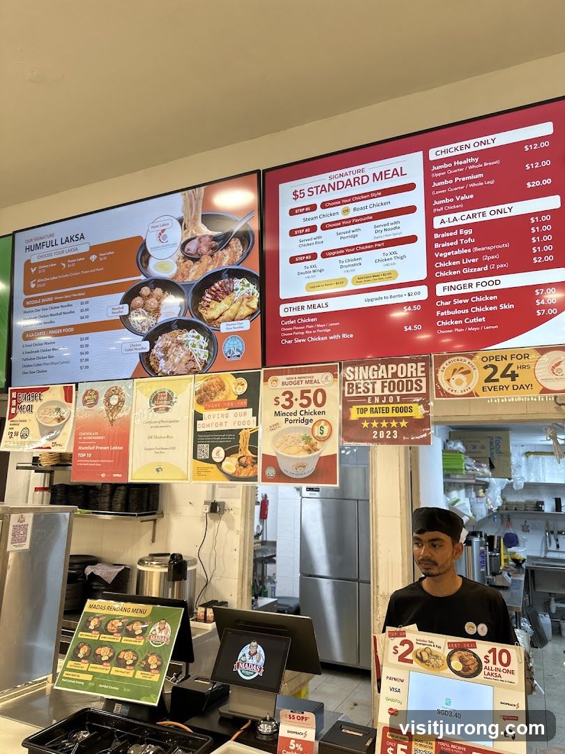 Food Stall Menu and Display