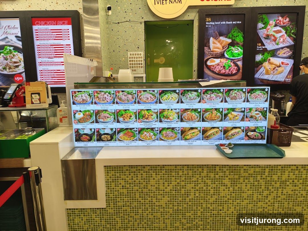 Vietnamese Food Stall Menu