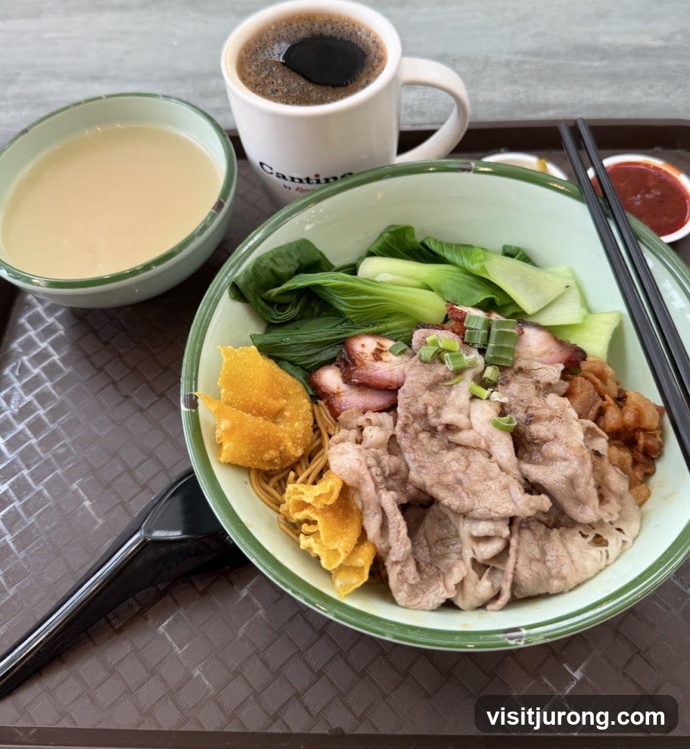Noodle Dish with Coffee