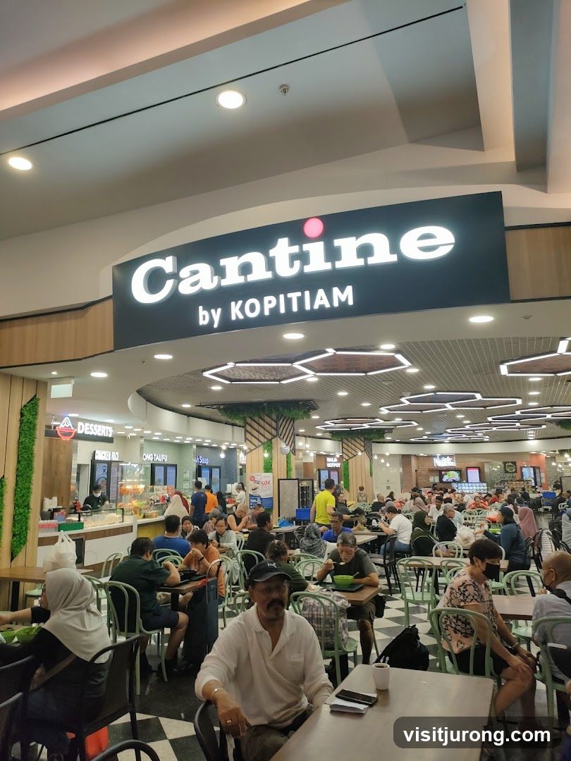 Food court with seating