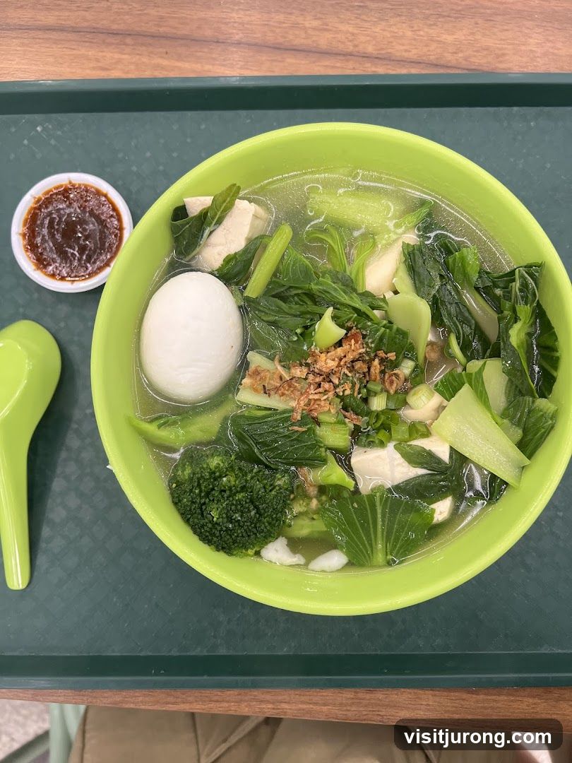 Vegetable Soup with Egg and Tofu