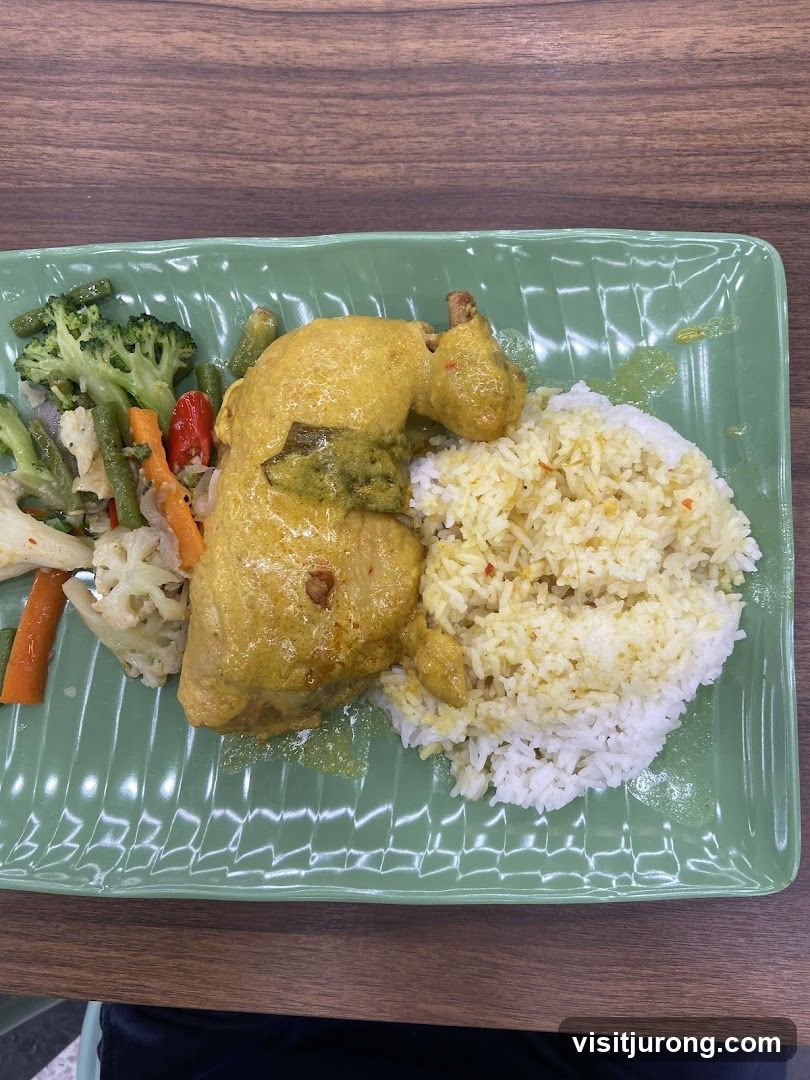 Chicken Curry with Rice and Vegetables
