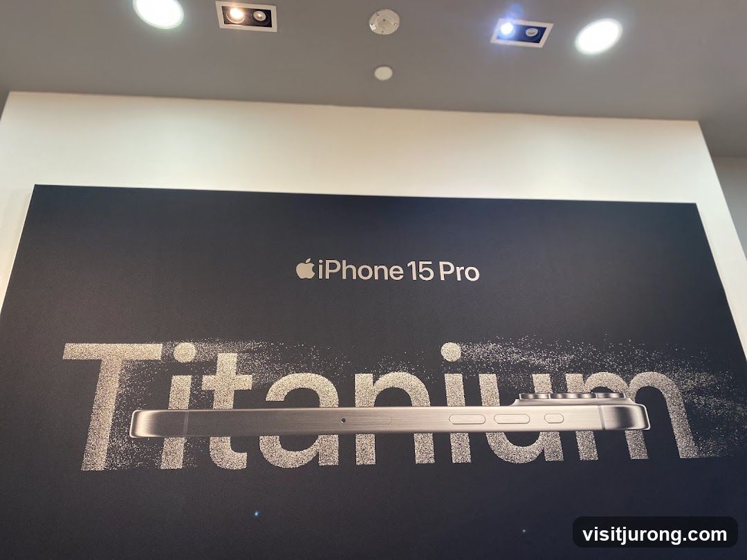 iPhone 15 Pro Titanium Advertisement