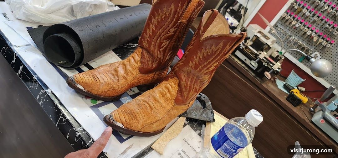 Cowboy Boots and Key Cutting Machine