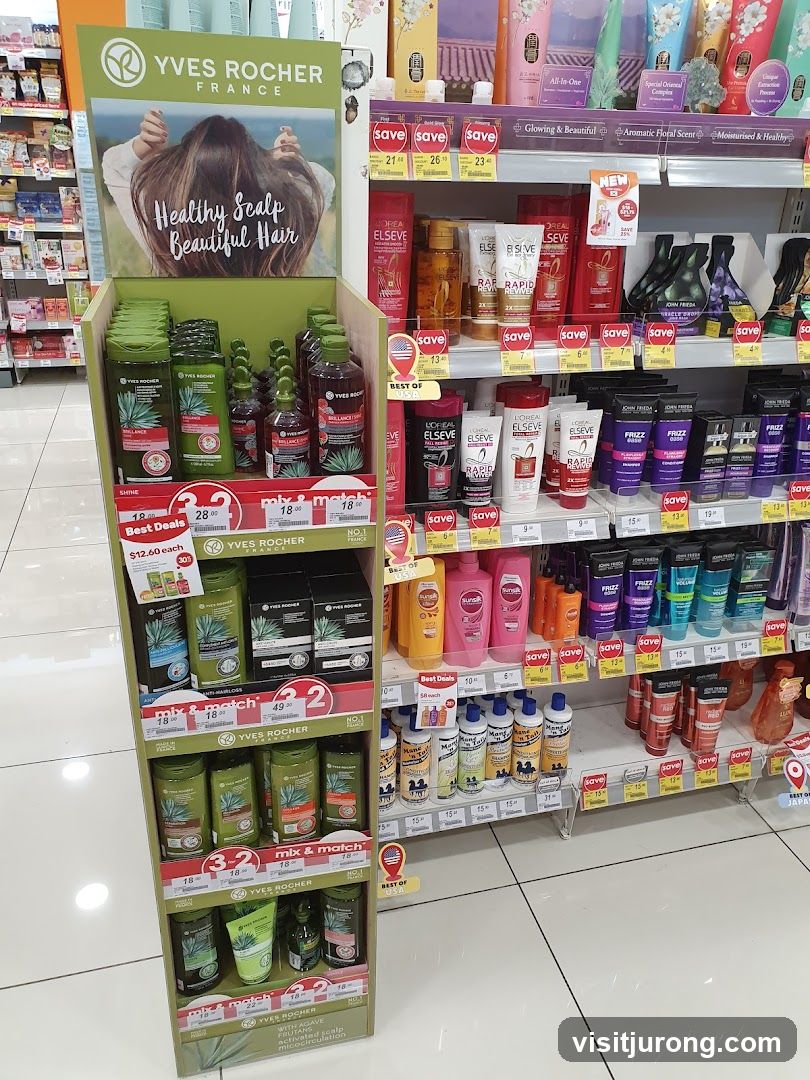 Yves Rocher Hair Care Display