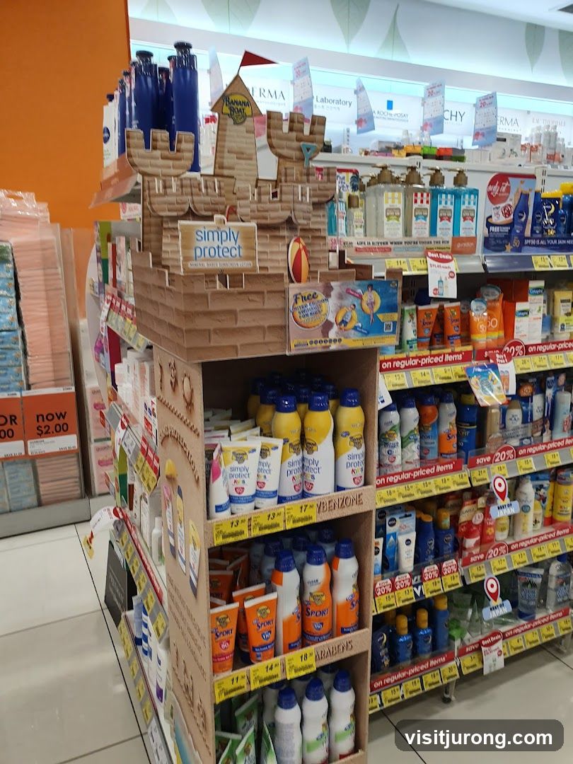 Sunscreen display