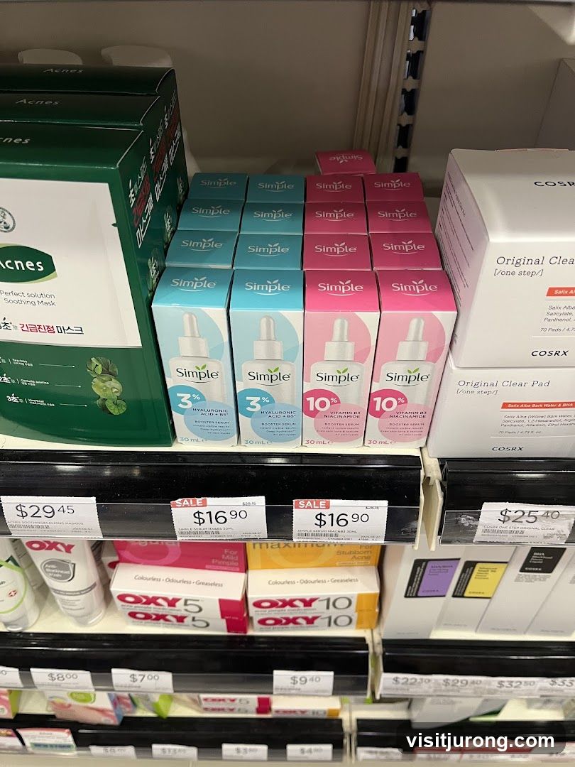 Skincare Products on Shelves