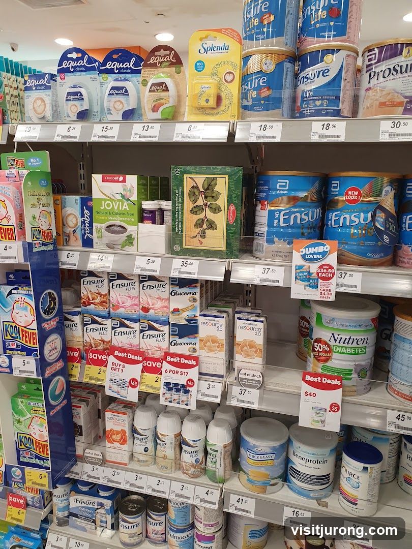 Health and Wellness Products on Shelves