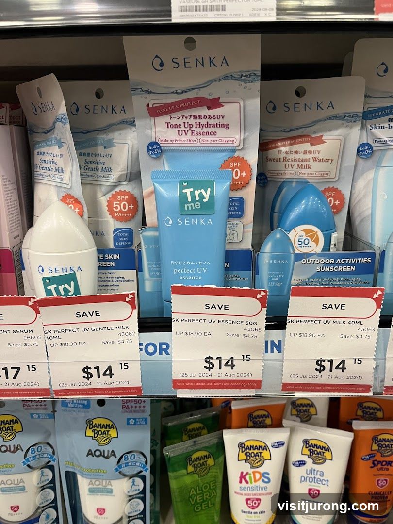 Skincare Products on Display