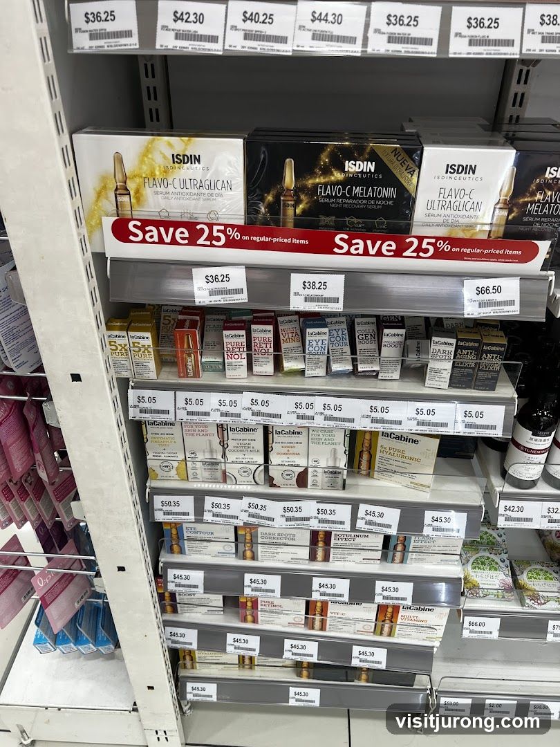 Skincare Products on Shelves