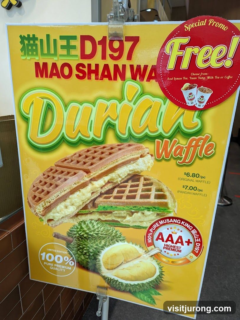 Durian Waffle Promotion