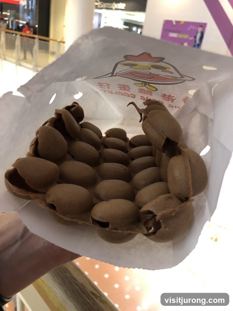 Bubble Waffle in Paper Bag