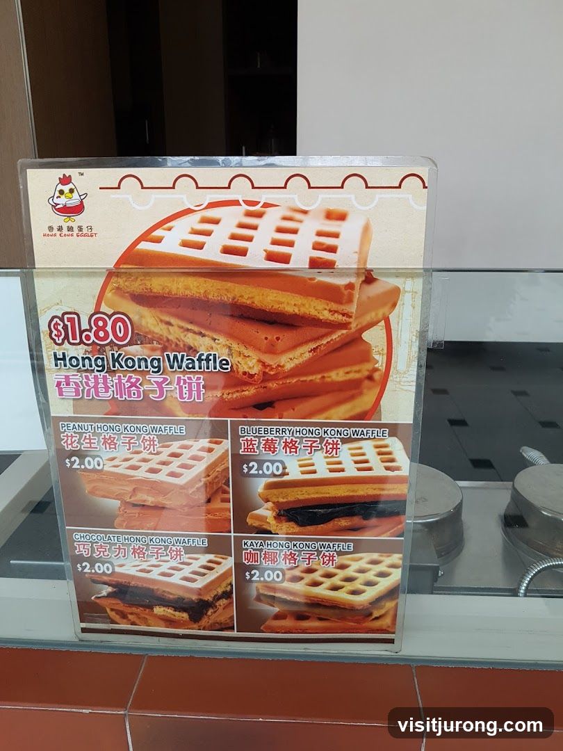 Hong Kong Waffle Menu