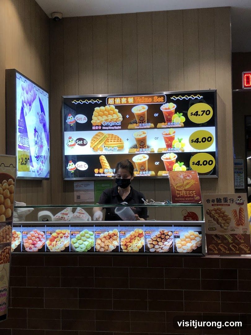 Bubble Waffle and Drink Stand