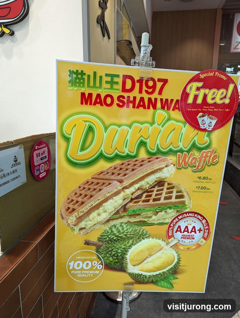 Durian Waffle Promotion