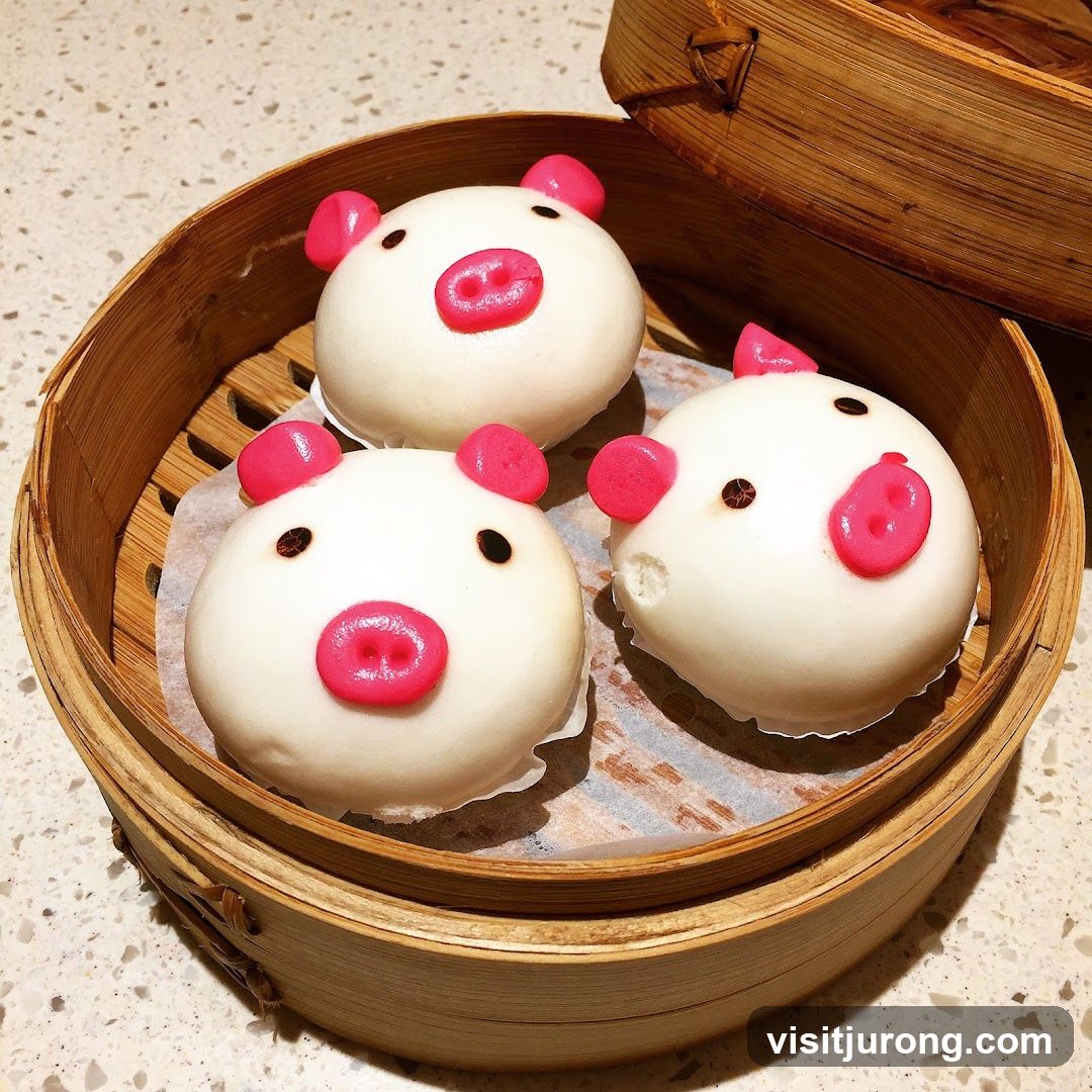 Pig-Shaped Steamed Buns
