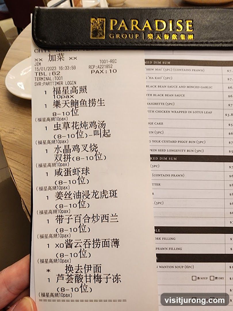PARADISE GROUP MENU