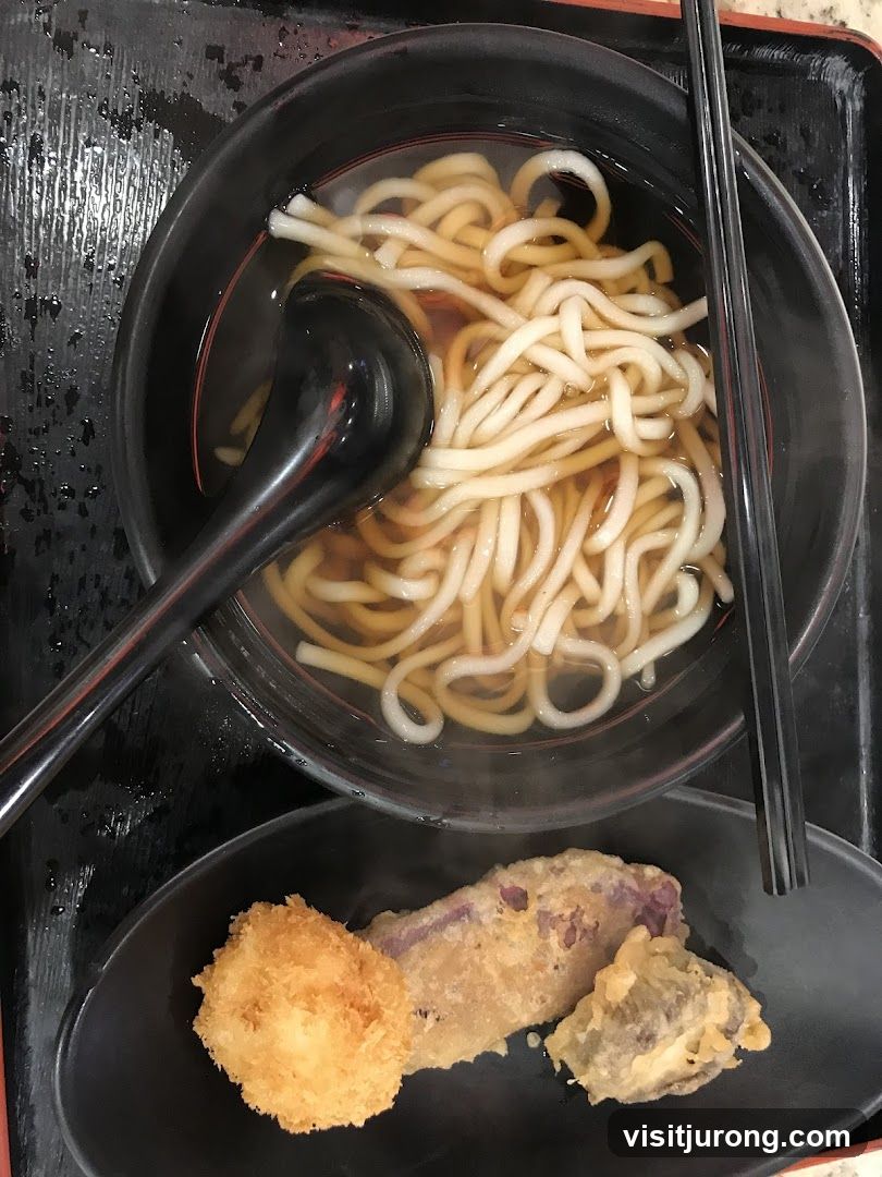 Udon Noodles with Tempura