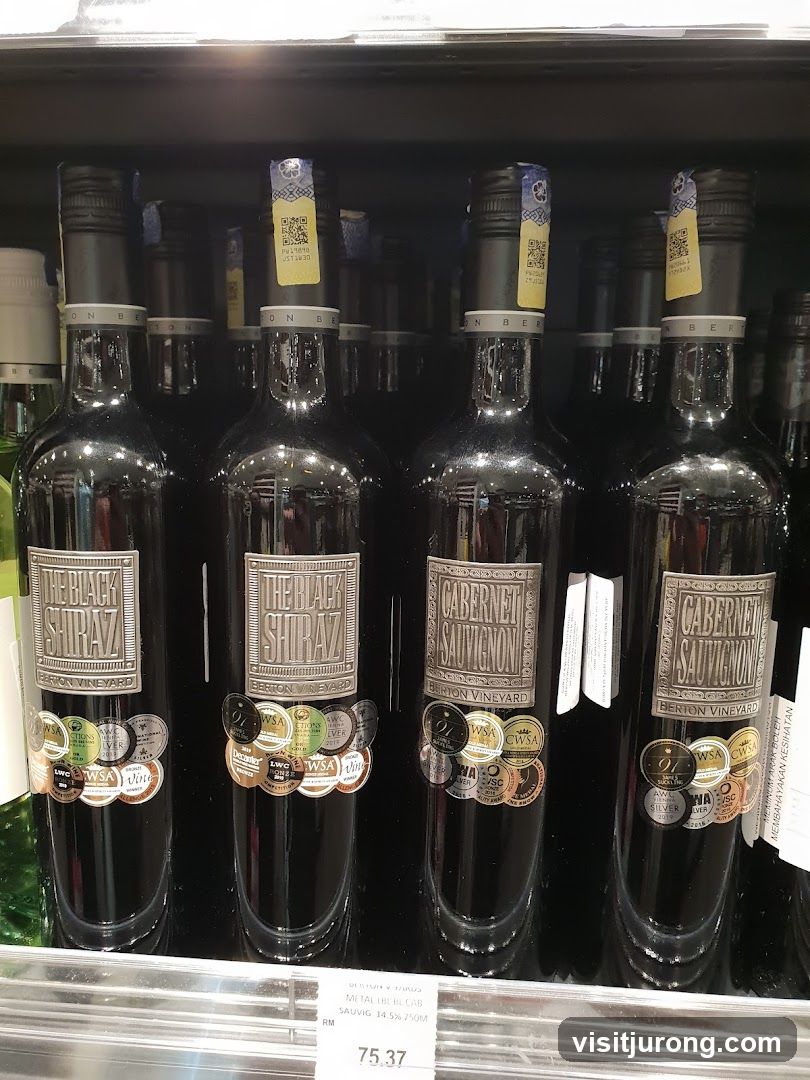 Wine Bottles on Shelf
