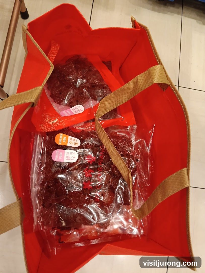 Bag of Dried Meat Snacks