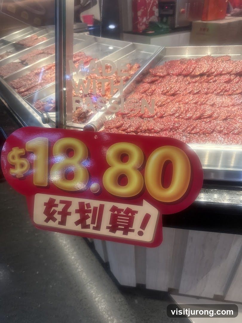 Meat Display with Price Sign