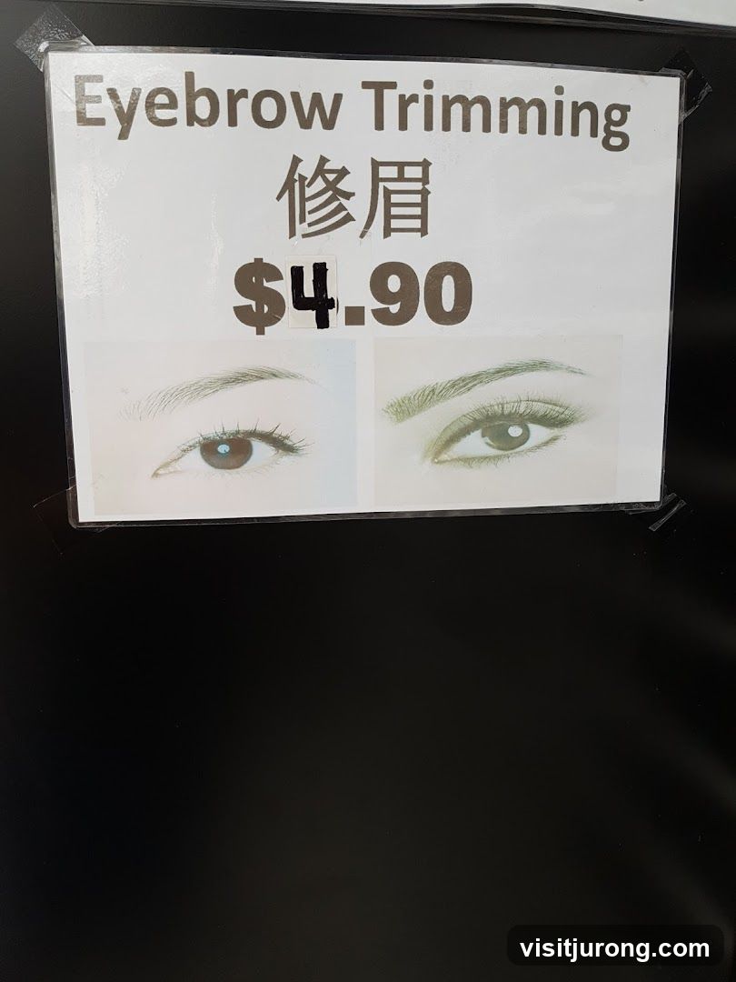 Eyebrow Trimming Service