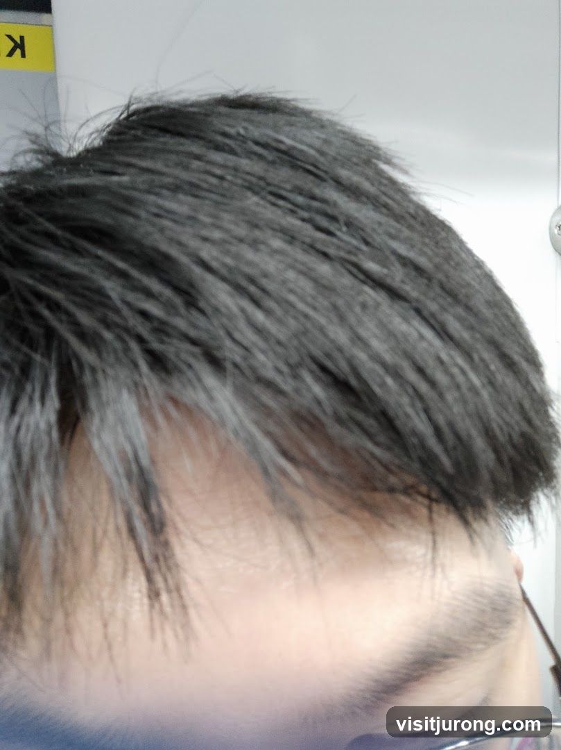 Close-up of Hair and Forehead