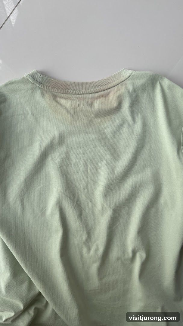 Light Green T-Shirt with Stains