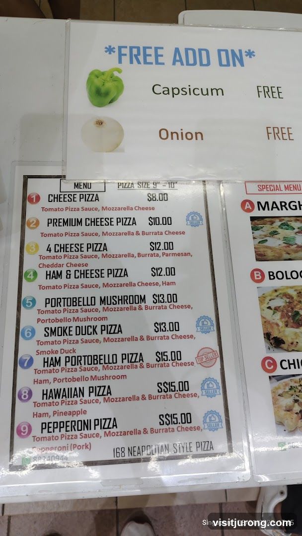 Pizza Menu