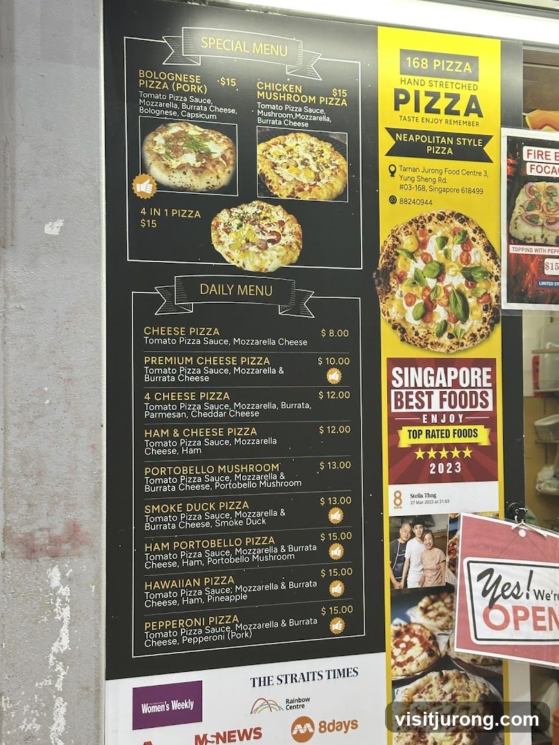 Pizza Menu