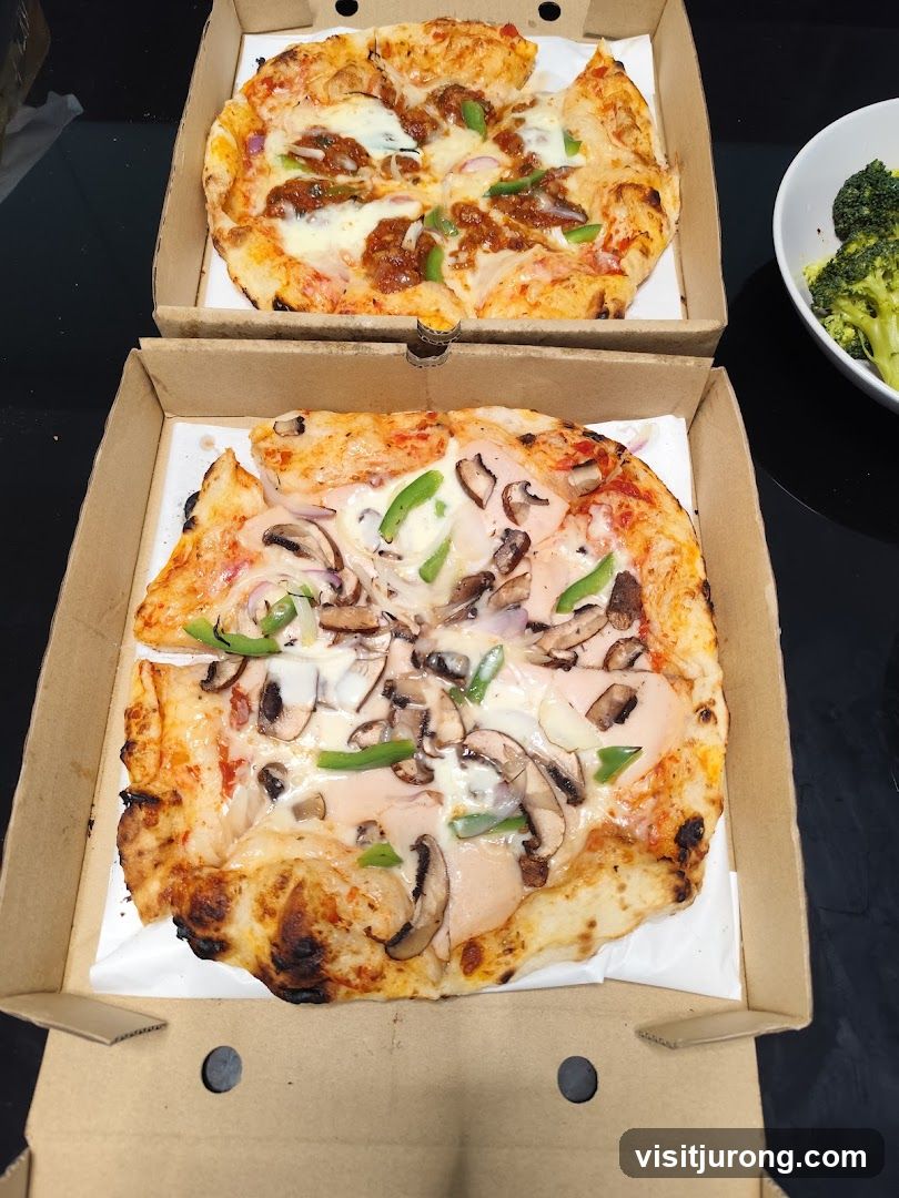 Two Pizzas and Broccoli