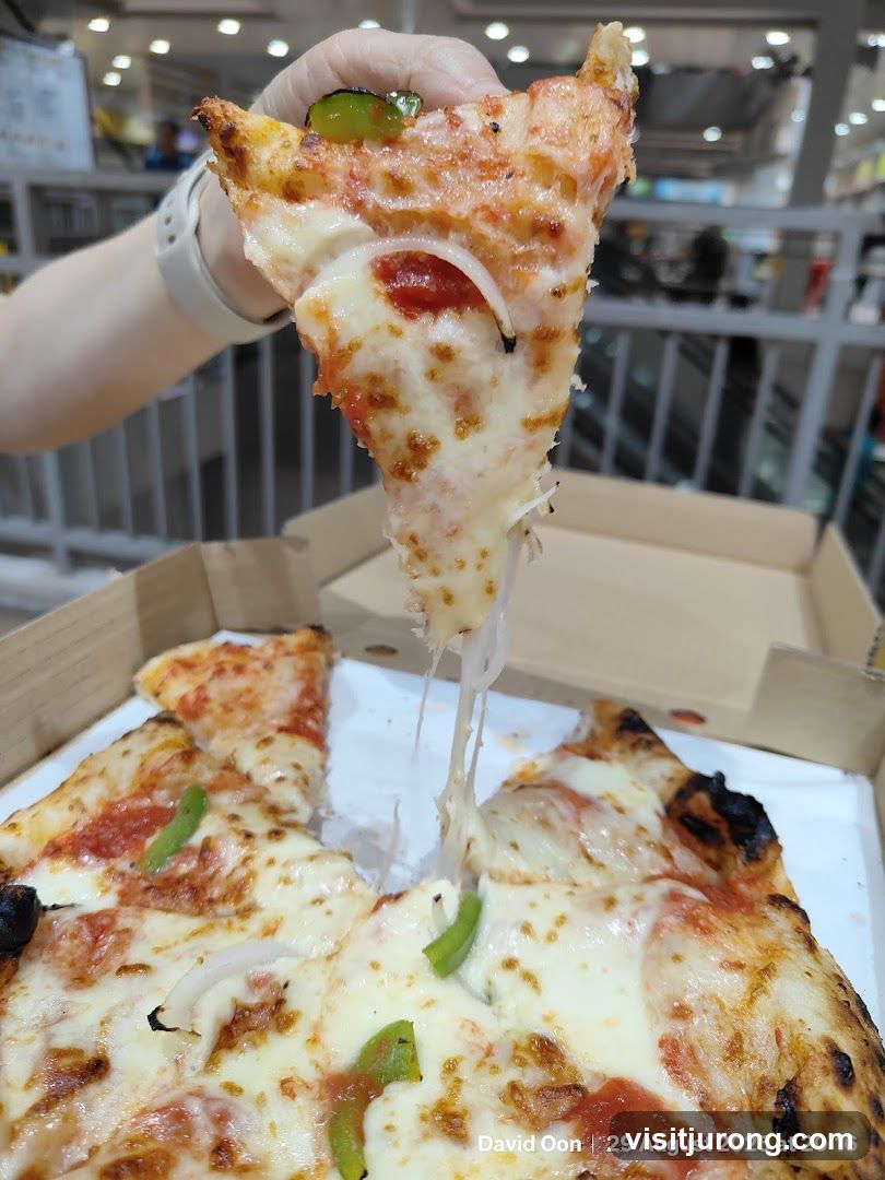 Pepperoni and Vegetable Pizza Slice
