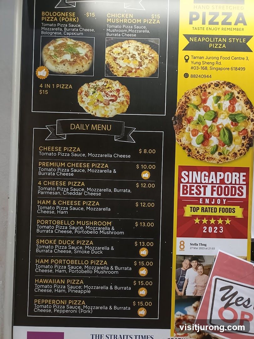 Pizza Menu