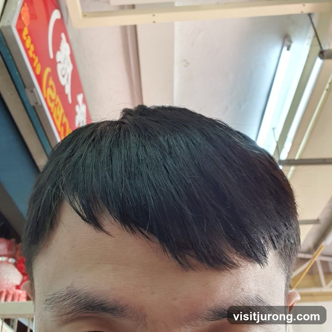 Person's Forehead and Hair