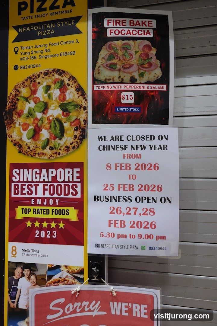 Pizza Shop Advertisements and Closure Notice