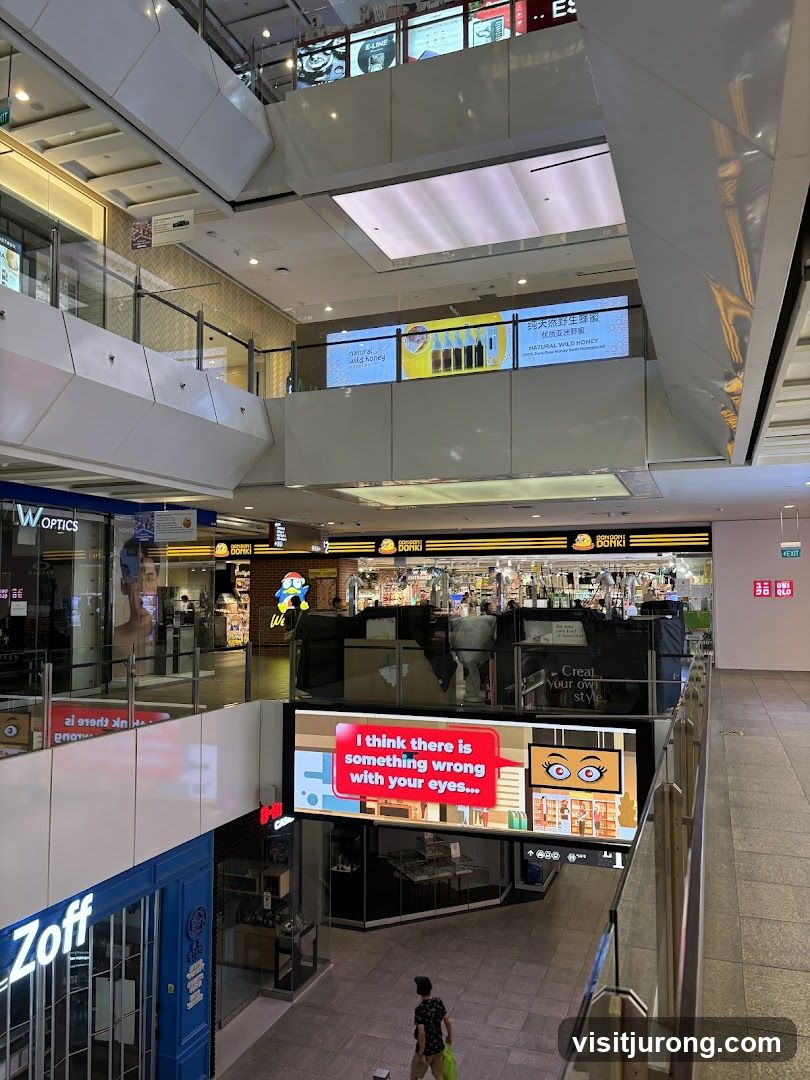 Mall Interior with Shops