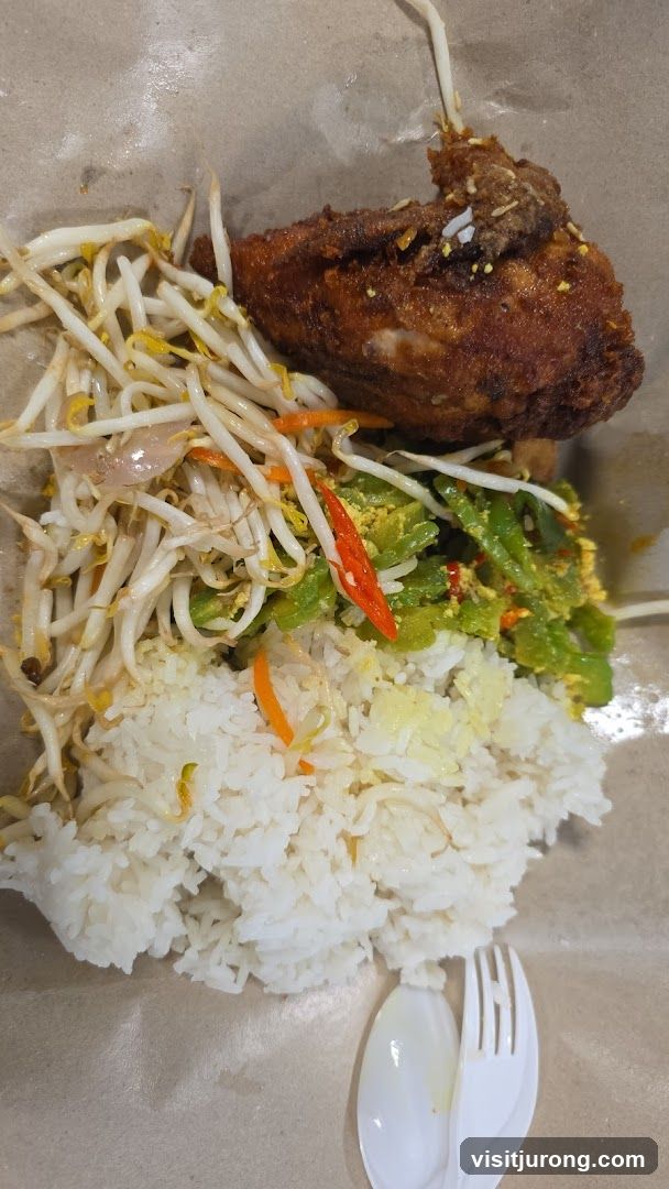 Fried Chicken Rice Plate